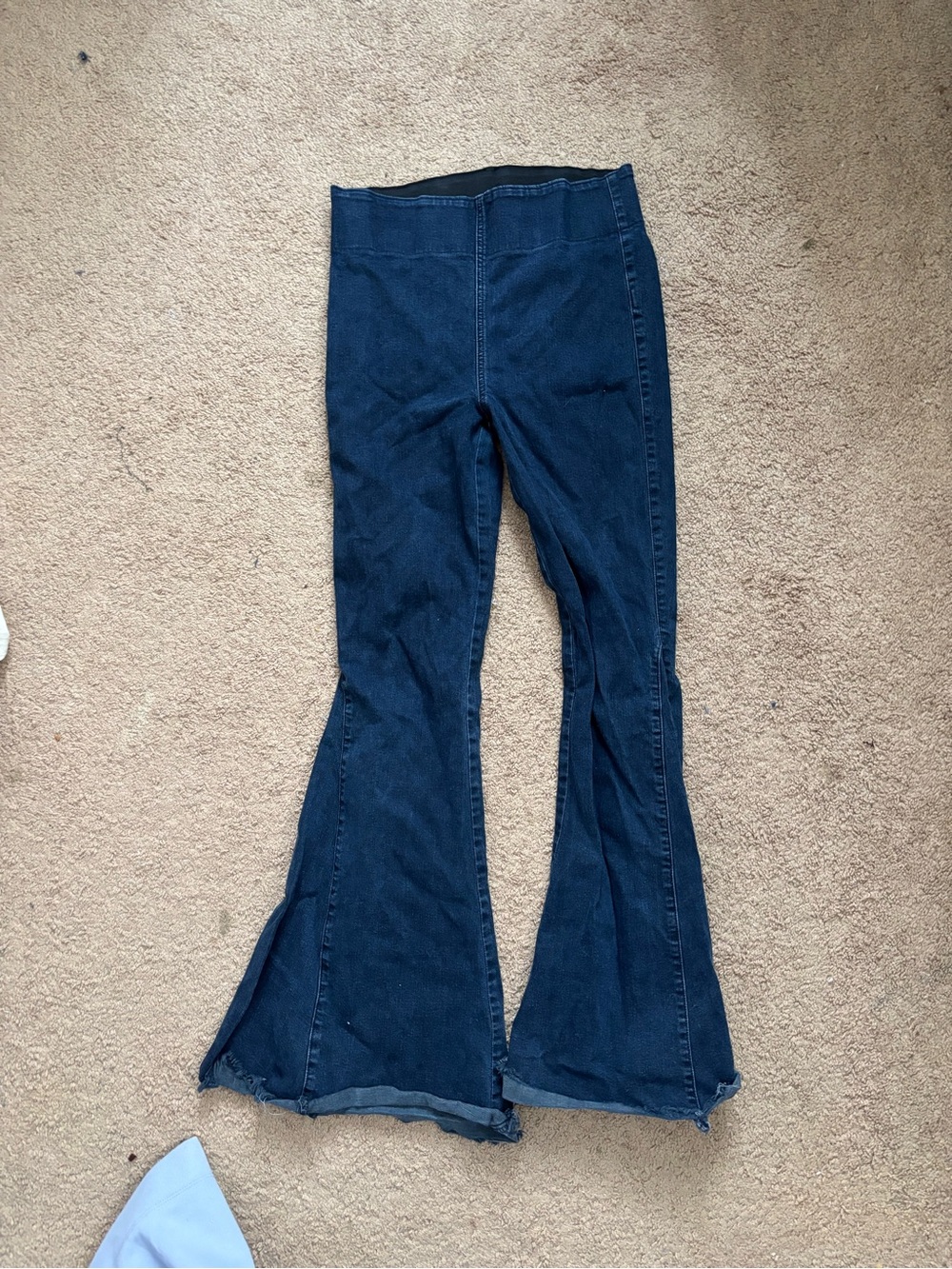 Show Me Your MuMu Indigo Flare Denim-Look Leggings Bell Bottoms